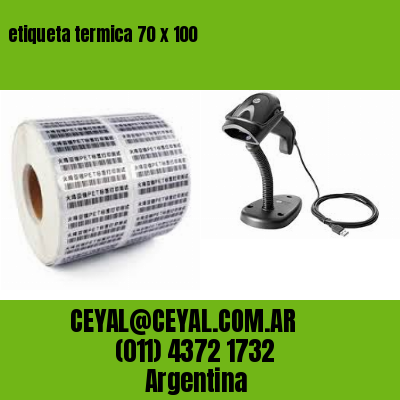 etiqueta termica 70 x 100