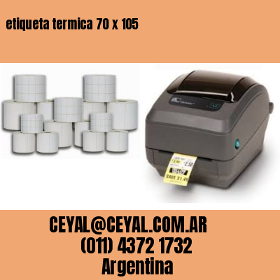 etiqueta termica 70 x 105