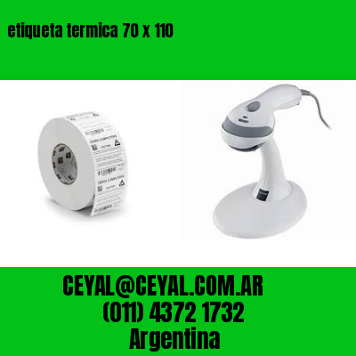 etiqueta termica 70 x 110