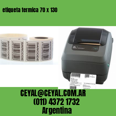 etiqueta termica 70 x 130