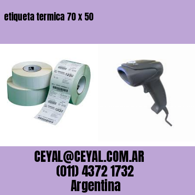 etiqueta termica 70 x 50