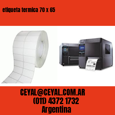 etiqueta termica 70 x 65