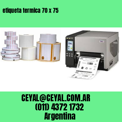 etiqueta termica 70 x 75