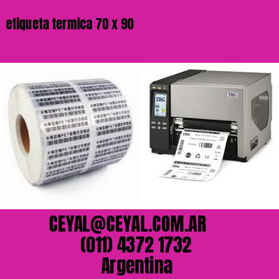 etiqueta termica 70 x 90