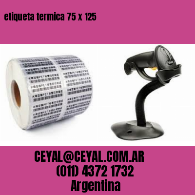 etiqueta termica 75 x 125