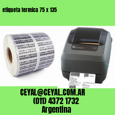 etiqueta termica 75 x 135