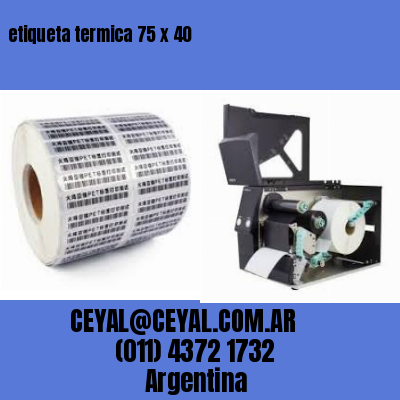 etiqueta termica 75 x 40