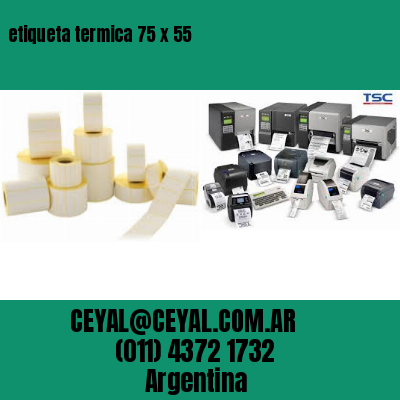 etiqueta termica 75 x 55