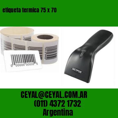 etiqueta termica 75 x 70