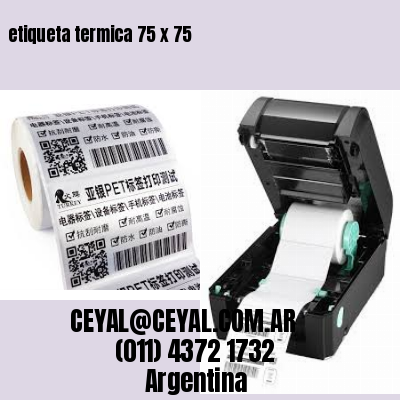 etiqueta termica 75 x 75