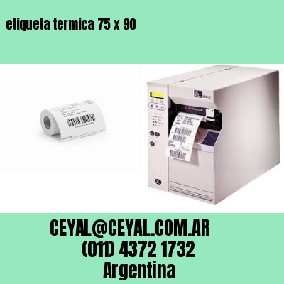 etiqueta termica 75 x 90