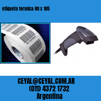 etiqueta termica 80 x 105