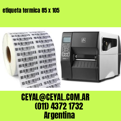 etiqueta termica 85 x 105