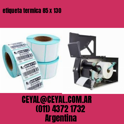 etiqueta termica 85 x 130