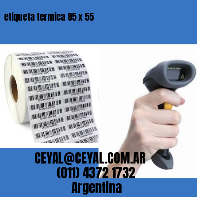 etiqueta termica 85 x 55