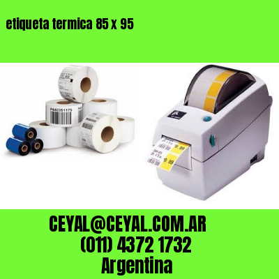 etiqueta termica 85 x 95