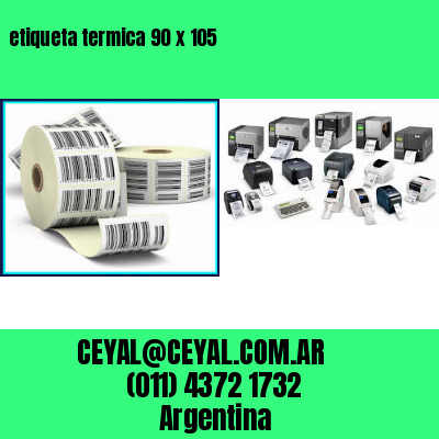 etiqueta termica 90 x 105