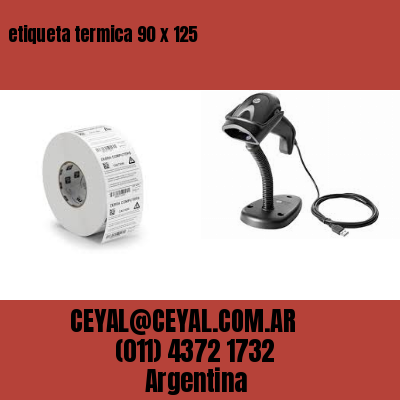 etiqueta termica 90 x 125