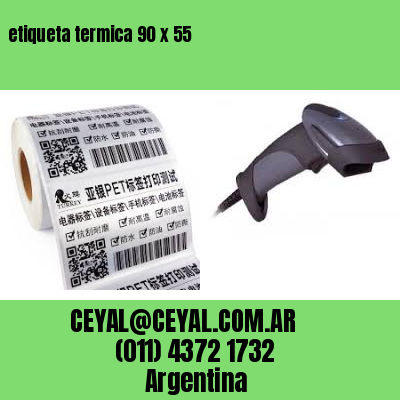 etiqueta termica 90 x 55