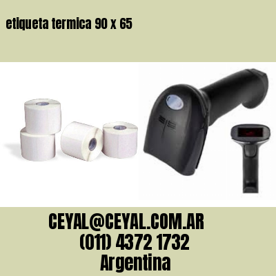 etiqueta termica 90 x 65