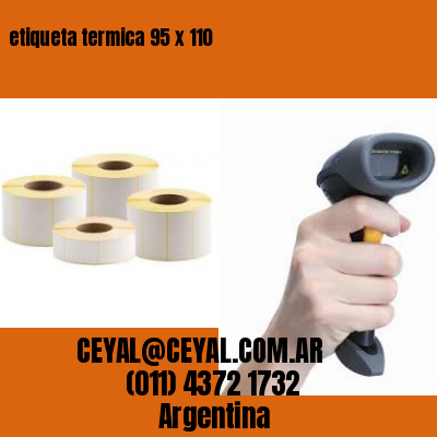 etiqueta termica 95 x 110