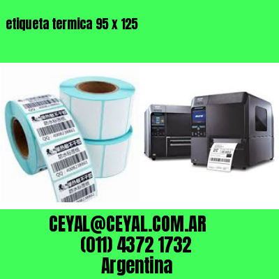 etiqueta termica 95 x 125