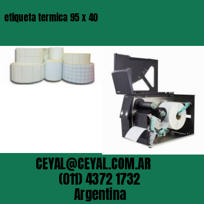 etiqueta termica 95 x 40