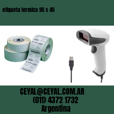 etiqueta termica 95 x 45