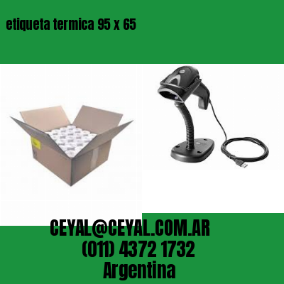 etiqueta termica 95 x 65