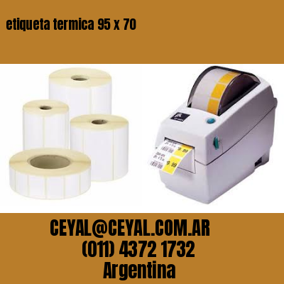 etiqueta termica 95 x 70