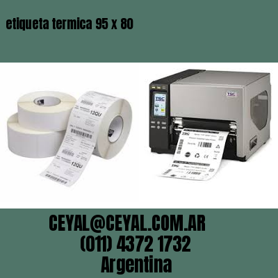 etiqueta termica 95 x 80