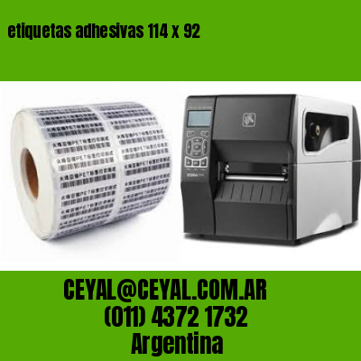 etiquetas adhesivas 114 x 92