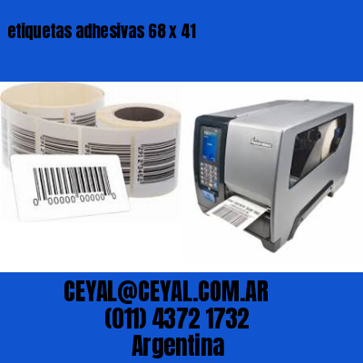 etiquetas adhesivas 68 x 41