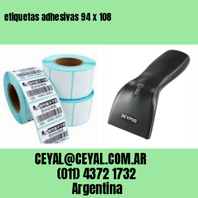 etiquetas adhesivas 94 x 108