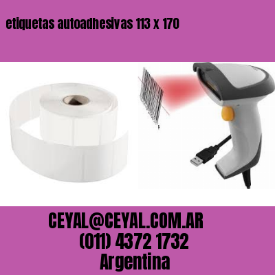 etiquetas autoadhesivas 113 x 170