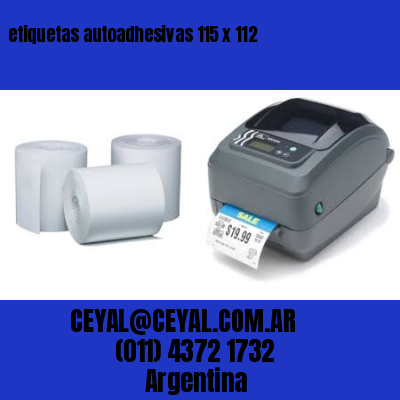 etiquetas autoadhesivas 115 x 112