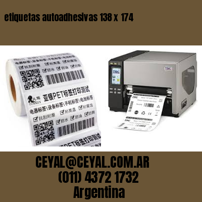 etiquetas autoadhesivas 138 x 174