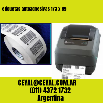 etiquetas autoadhesivas 173 x 89