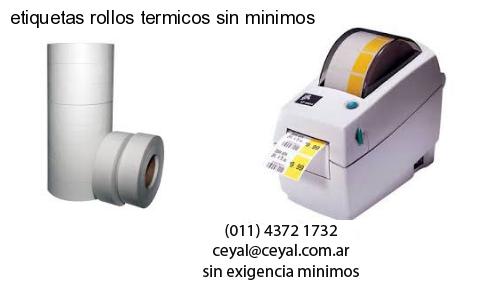 etiquetas rollos termicos sin minimos