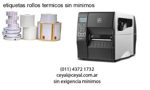 etiquetas rollos termicos sin minimos