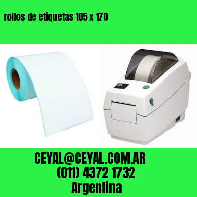 rollos de etiquetas 105 x 170