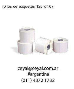 rollos de etiquetas 125 x 167