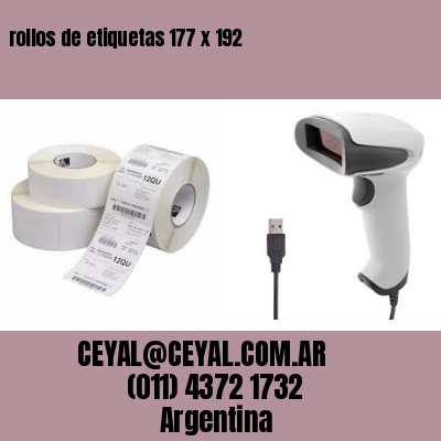 rollos de etiquetas 177 x 192