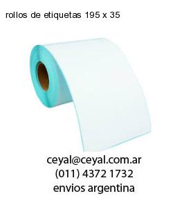 rollos de etiquetas 195 x 35