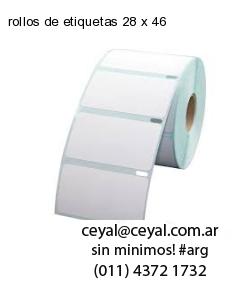 rollos de etiquetas 28 x 46