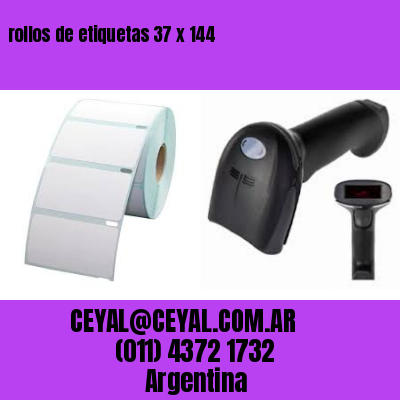 rollos de etiquetas 37 x 144