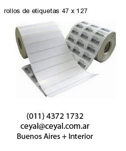 rollos de etiquetas 47 x 127