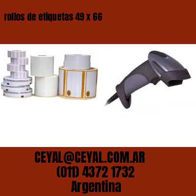 rollos de etiquetas 49 x 66