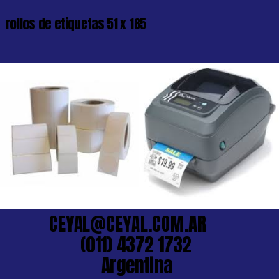 rollos de etiquetas 51 x 185