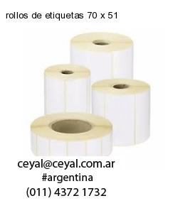 rollos de etiquetas 70 x 51